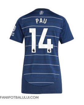Aston Villa Pau Torres #14 Tricou Fotbal Replică 2024-25 Femei Treilea